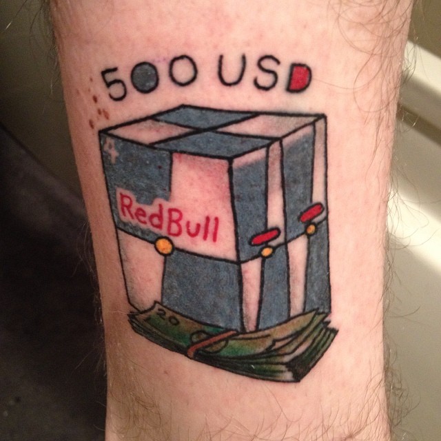 500 USD and a Case of Red Bull
