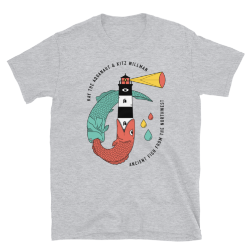 Kay The Aquanaut & Kitz Willman - 'Ancient Fish From the Northwest' T-Shirt