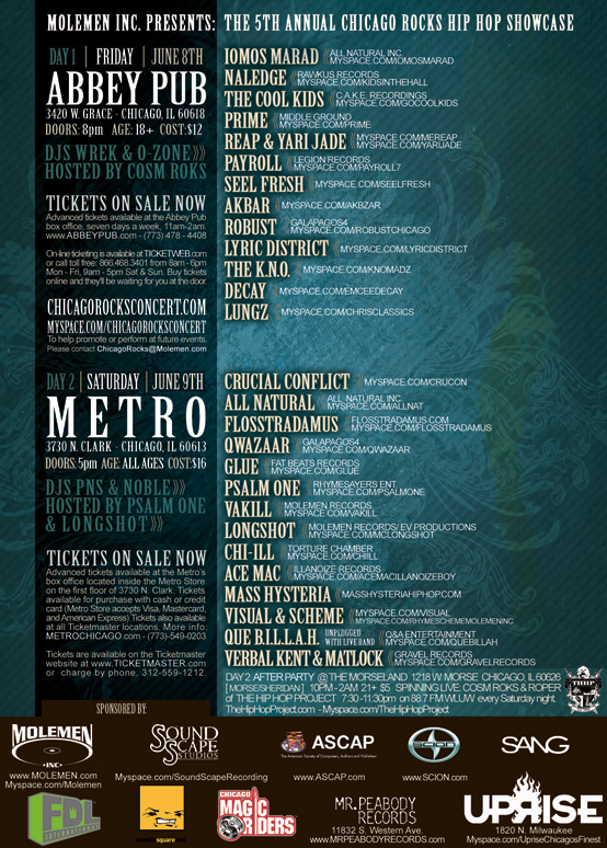 Chicago Rocks: 5th Annual Hip Hop Showcase