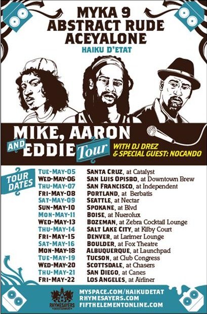 Haiku D'Etat - Mike, Aaron, & Eddie - Tour